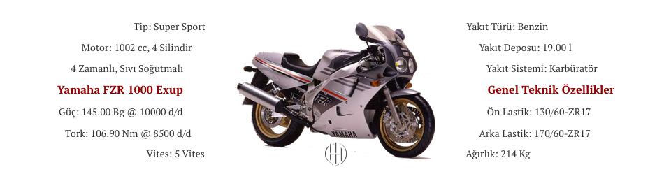 Yamaha FZR 1000 Exup (1989 - 1990) - Motodeks Yamaha FZR 1000 Exup (1989 - 1990) - Motodeks