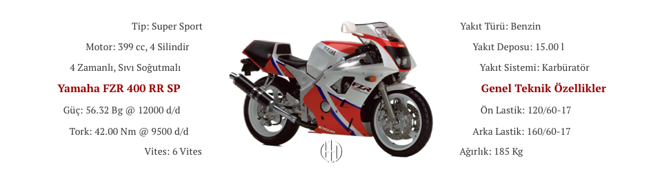 Yamaha FZR 400 RR SP (1989 - 1994) - Motodeks Yamaha FZR 400 RR SP (1989 - 1994) - Motodeks