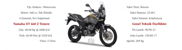 Yamaha XT 660 Z Tenere (2008 - 2016) - Motodeks