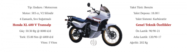Honda XL 600 V Transalp (1987 - 1993) - Motodeks