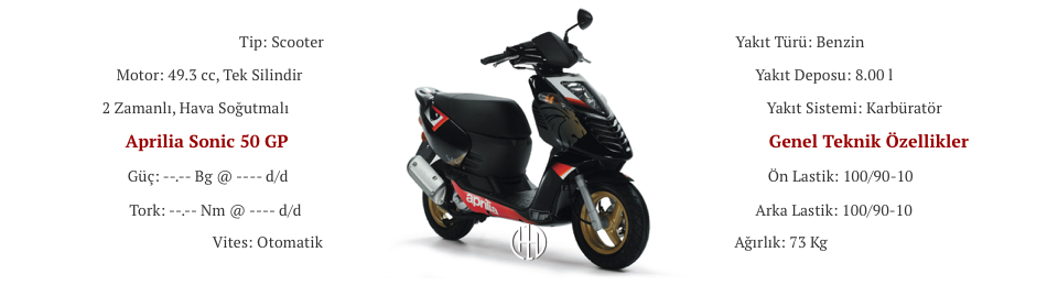 Aprilia Sonic 50 GP (2006 - 2008) - Motodeks Aprilia Sonic 50 GP (2006 - 2008) - Motodeks