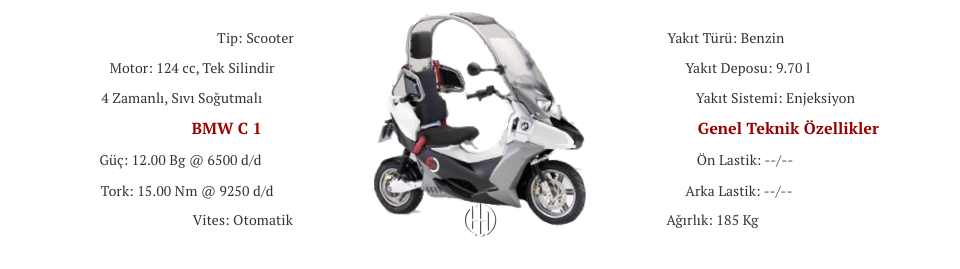 BMW C 1 (2000 - 2002) - Motodeks BMW C 1 (2000 - 2002) - Motodeks