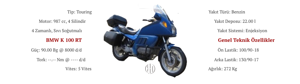 BMW K 100 RT (1984 - 1988) - Motodeks BMW K 100 RT (1984 - 1988) - Motodeks