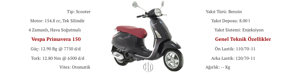 Vespa Primavera 150 (2014 - 2017) - Motodeks Vespa Primavera 150 (2014 - 2017) - Motodeks