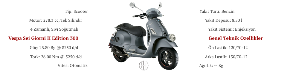 Vespa Sei Giorni II Edition 300 (2020 - XXXX) - Motodeks Vespa Sei Giorni II Edition 300 (2020 - XXXX) - Motodeks